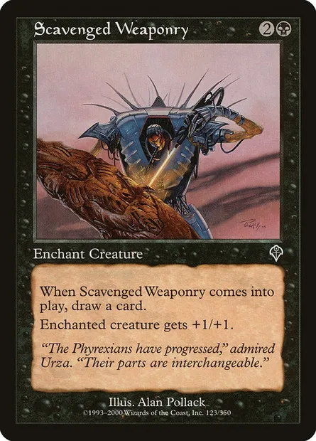 Scavenged Weaponry, Magic card INV 123 — Invasion set