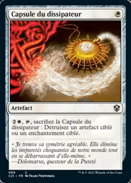 Capsule du dissipateur, carte Magic C21 89 — extension Commander 2021