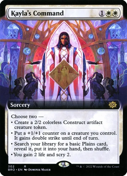 Kayla's Command, Magic card BRO 302 — The Brothers' War set
