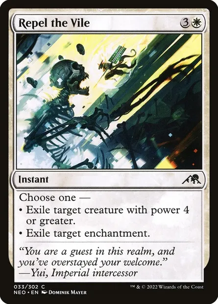 Repel the Vile, Magic card NEO 33 — Kamigawa: Neon Dynasty set