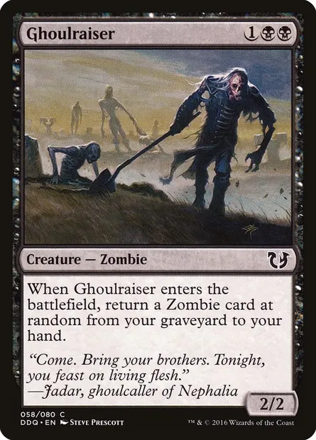 Ghoulraiser, Magic card DDQ 58 — Duel Decks: Blessed vs. Cursed set