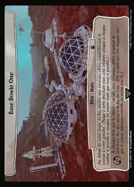 Base Bowie One, carte Magic WHO 571 — extension Doctor Who