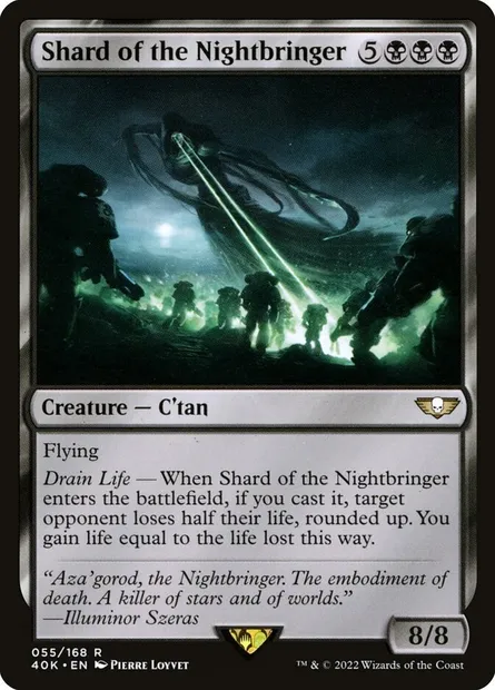 Shard of the Nightbringer, Magic card 40K 55 — Warhammer 40,000 Commander set