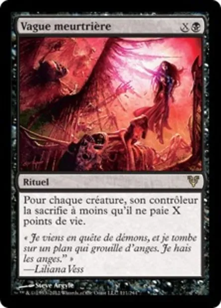 Vague meurtrière, carte Magic AVR 111 — extension Avacyn ressuscitée