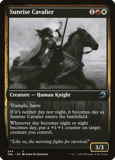Sunrise Cavalier, Magic card DBL 244 — Innistrad: Double Feature set