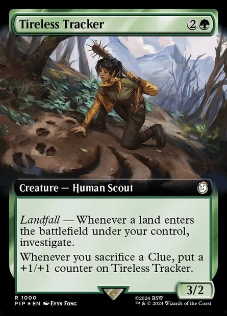 Tireless Tracker, Magic card PIP 1000 — Fallout set