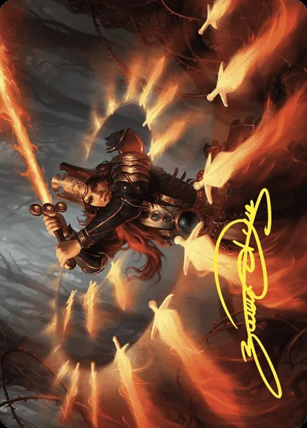 Heartflame Duelist // Heartflame Duelist, carte Magic AWOE 38 — extension Wilds of Eldraine Art Series