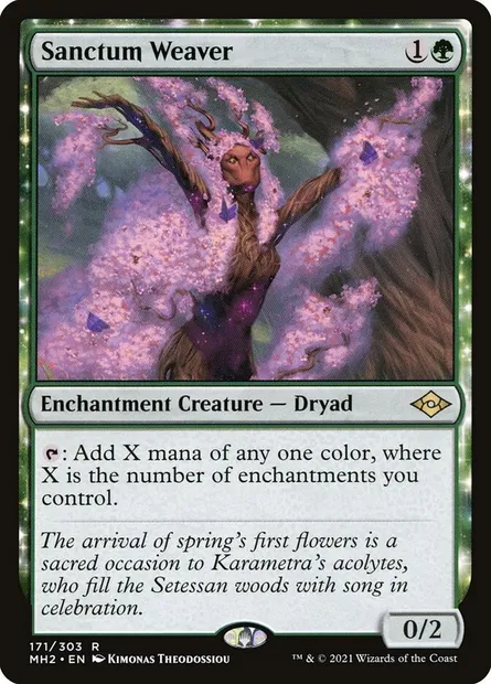 Sanctum Weaver, Magic card MH2 171 — Modern Horizons 2 set