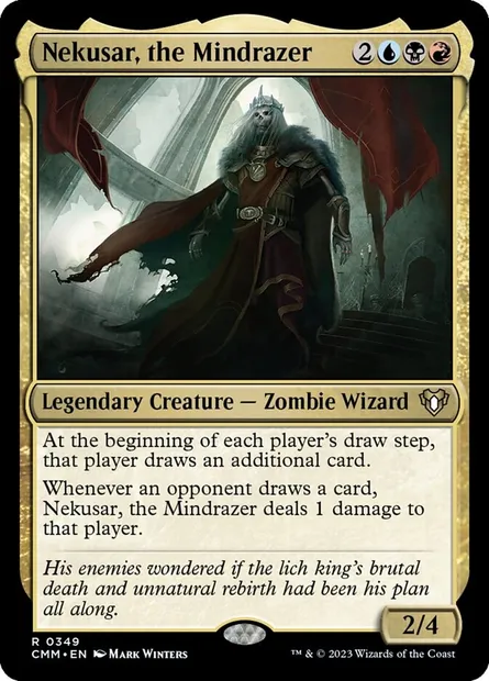 Nekusar, the Mindrazer, Magic card CMM 349 — Commander Masters set