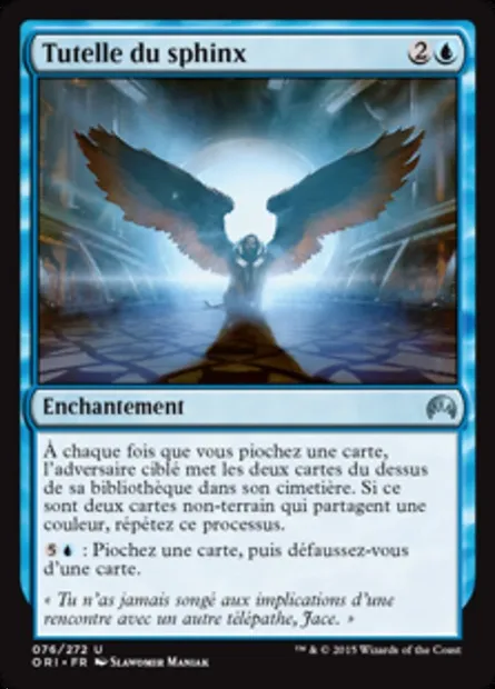Tutelle du sphinx, carte Magic ORI 76 — extension Magic Origines