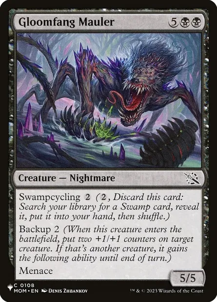 Gloomfang Mauler, Magic card PLST MOM-108 — The List set