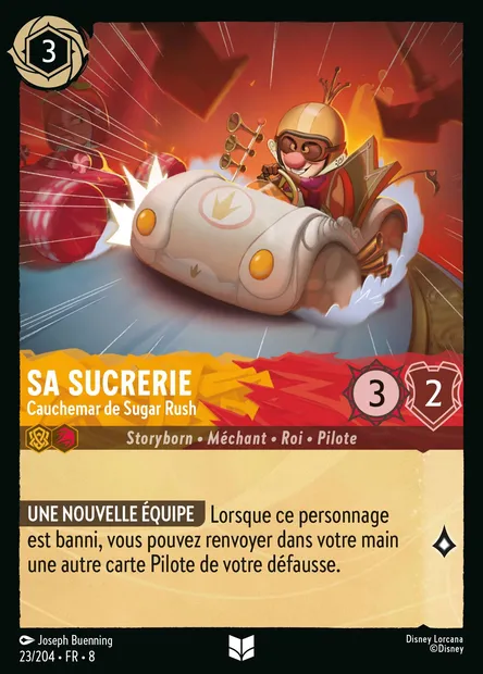 Sa Sucrerie - Cauchemar de Sugar Rush, carte Disney Lorcana CH8-023 — extension Le Règne de Jafar