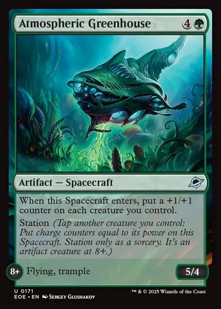 Atmospheric Greenhouse, Magic card EOE 171 — Edge of Eternities set