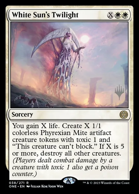 White Sun's Twilight, Magic card PONE 38p — Phyrexia: All Will Be One Promos set