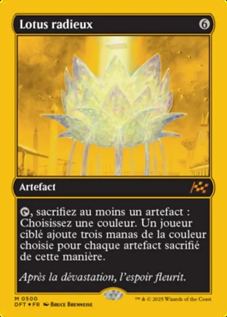 Lotus radieux, carte Magic DFT 500 — extension Aetherdrift