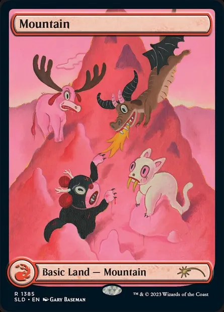 Montagne, carte Magic SLD 1385 — extension Secret Lair Drop