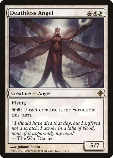 Deathless Angel, Magic card ROE 17 — Rise of the Eldrazi set