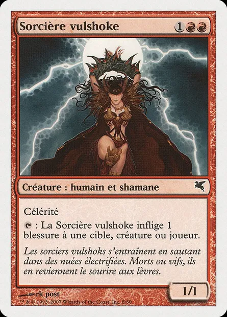 Sorcière vulshoke, carte Magic PSAL I8 — extension Salvat 2005