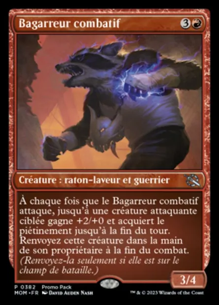 Bagarreur combatif, carte Magic MOM 382 — extension L'invasion des machines