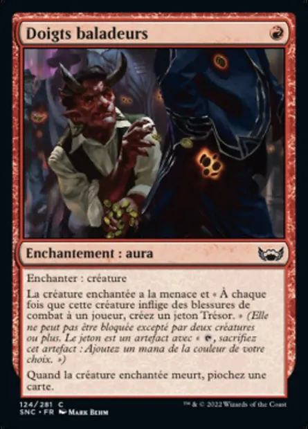 Doigts baladeurs, carte Magic SNC 124 — extension Les rues de la Nouvelle-Capenna