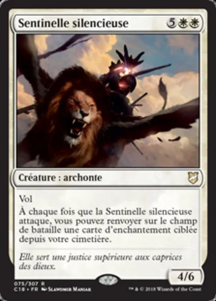 Sentinelle silencieuse, carte Magic C18 75 — extension Commander 2018