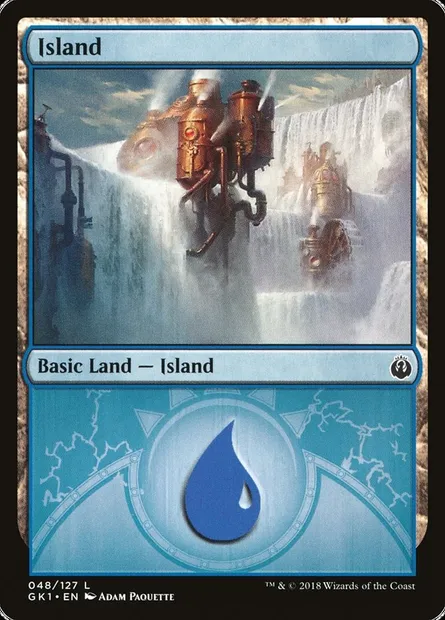 Island, Magic card GK1 48 — GRN Guild Kit set