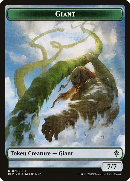 Giant, Magic card TELD 10 — Throne of Eldraine Tokens set
