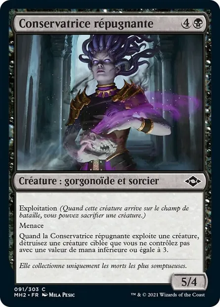 Conservatrice répugnante, carte Magic MH2 91 — extension Horizons du Modern 2