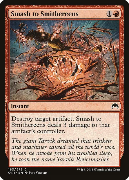Smash to Smithereens, Magic card ORI 163 — Magic Origins set