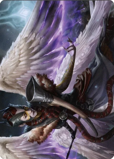 Firja, Judge of Valor // Firja, Judge of Valor, Magic card AKHM 56 — Kaldheim Art Series set