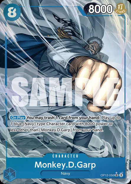 Monkey.D.Garp, One Piece card OP12-056 — LEGACY OF THE MASTER set