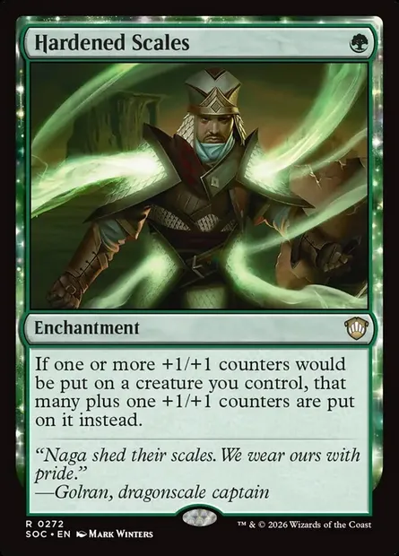 Hardened Scales, Magic card SOC 272 — Secrets of Strixhaven Commander set