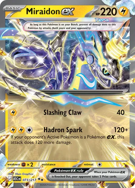 Miraidon ex, Pokémon card ASC 073 — Ascended Heroes set