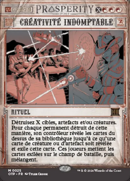 Créativité indomptable, carte Magic OTP 25 — extension Breaking News