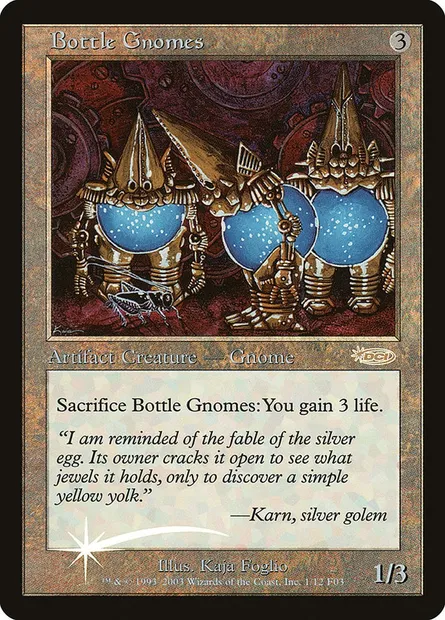 Bottle Gnomes, Magic card F03 1 — Friday Night Magic 2003 set