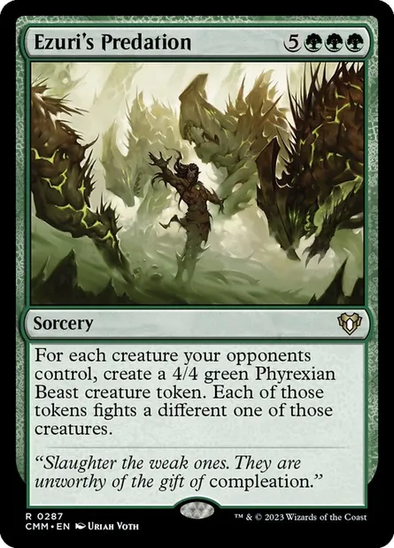 Ezuri's Predation, Magic card CMM 287 — Commander Masters set