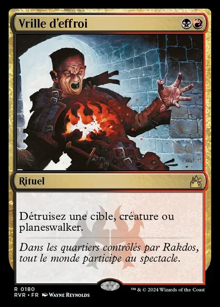 Vrille d'effroi, carte Magic RVR 180 — extension Ravnica Remastered