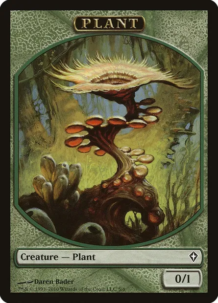 Plant, Magic card TWWK 5 — Worldwake Tokens set