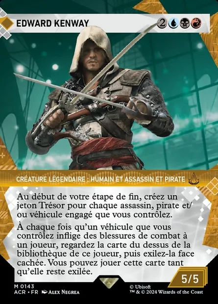 Edward Kenway, carte Magic ACR 143 — extension Assassin's Creed
