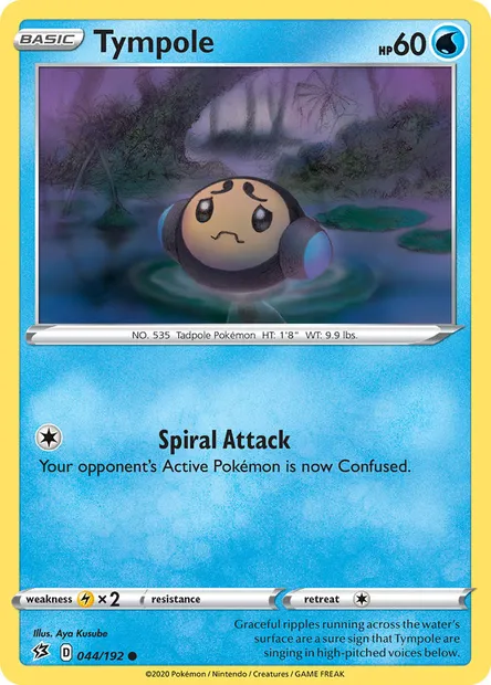 Tympole, Pokémon card RCL 44 — Rebel Clash set