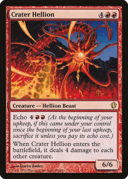 Crater Hellion, Magic card C13 104 — Commander 2013 set