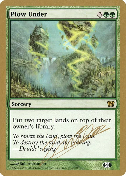 Plow Under, Magic card WC04 jn272sb — World Championship Decks 2004 set