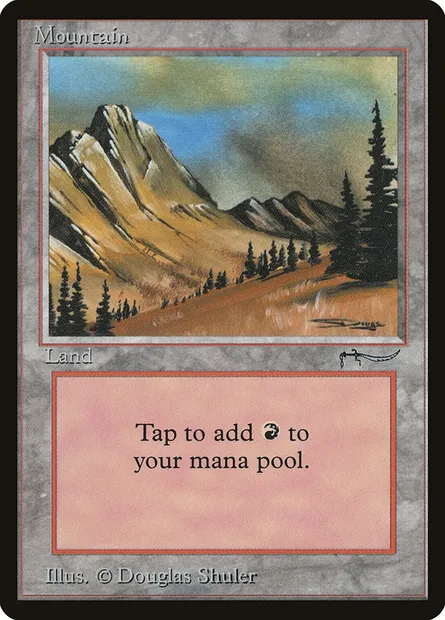 Montagne, carte Magic ARN 77 — extension Arabian Nights