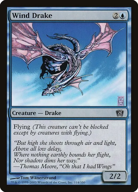 Wind Drake, Magic card 8ED 114★ — Eighth Edition set