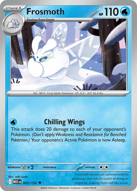Frosmoth, Pokémon card MEG 043 — Mega Evolution set