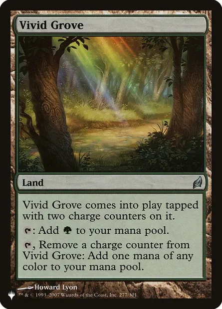 Bosquet éclatant, carte Magic PLST LRW-277 — extension The List