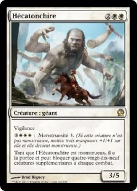 Hécatonchire, carte Magic THS 20 — extension Theros
