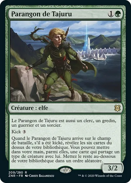 Parangon de Tajuru, carte Magic ZNR 209 — extension Renaissance de Zendikar