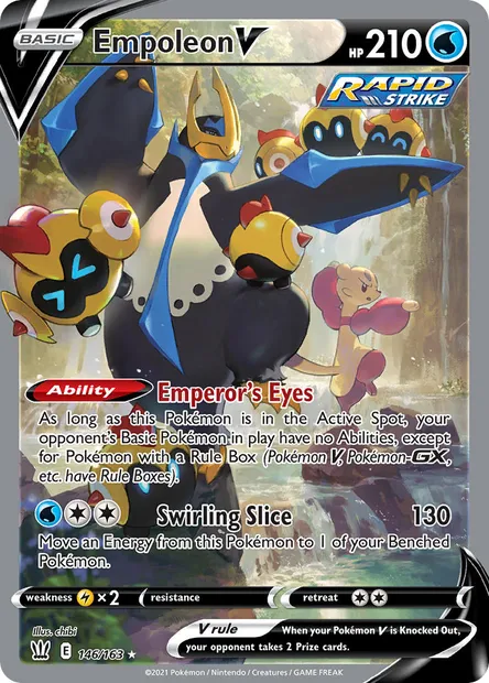 Empoleon V, Pokémon card BST 146 — Battle Styles set