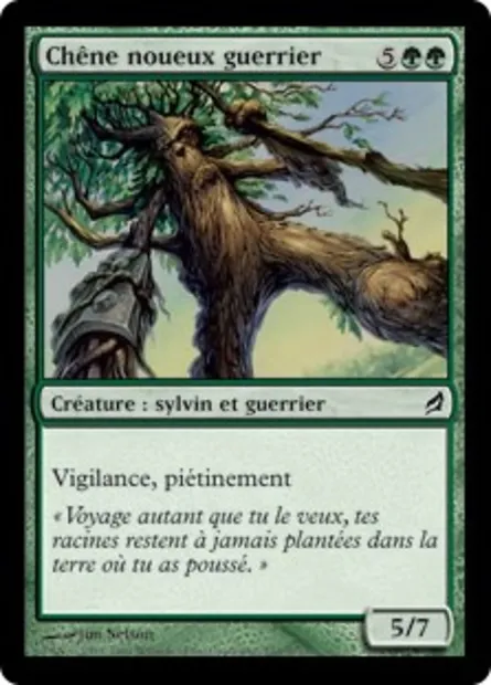 Chêne noueux guerrier, carte Magic LRW 232 — extension Lorwyn